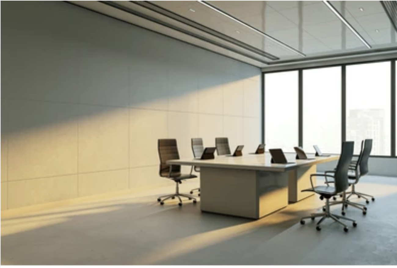 Conference room representing responsible organizational governance